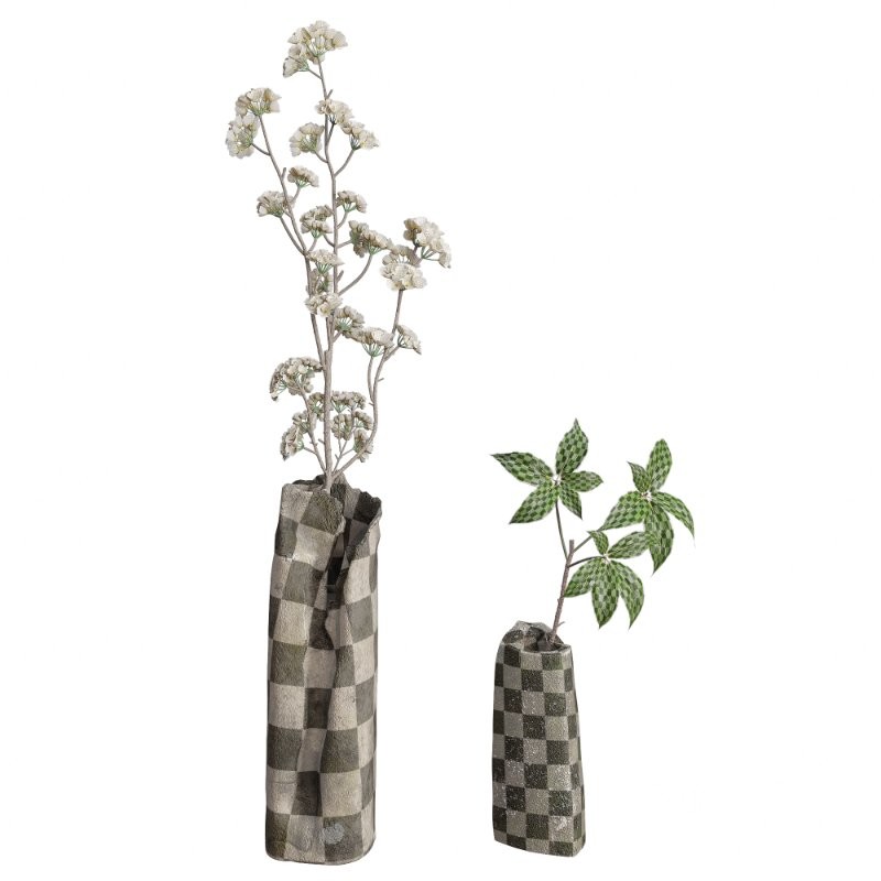 Wild Flower Bouquet Raw Stone Vase Image 5