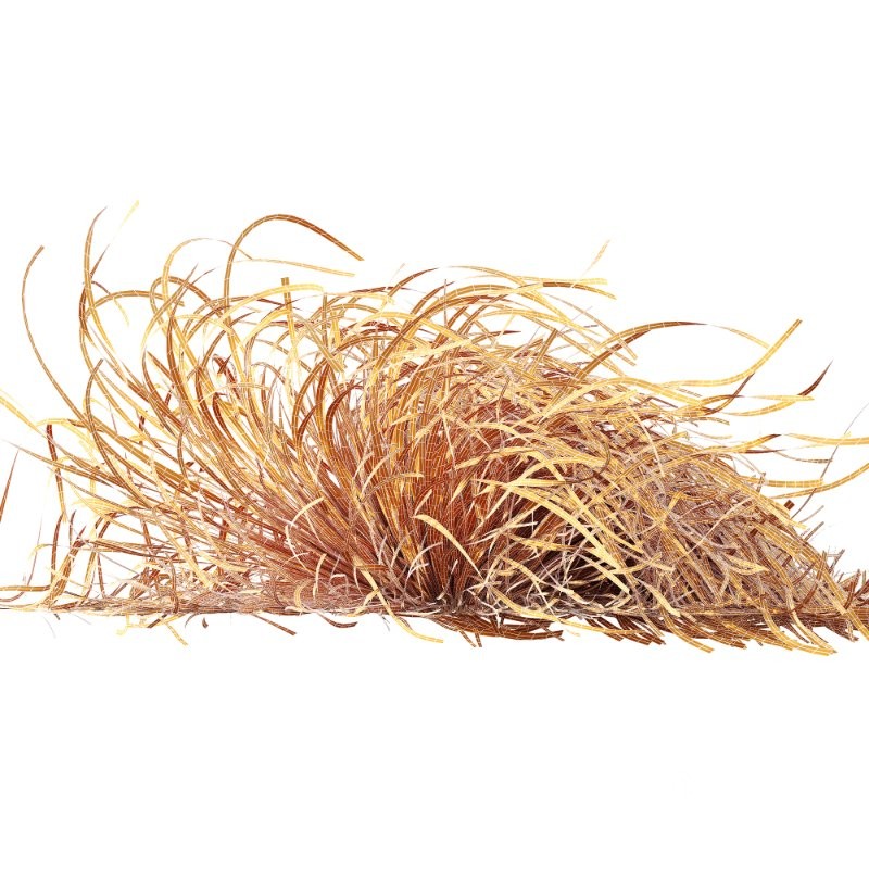 ntal grasses. These tufted, wind-swept grasses are modeled with exceptional care to capture their signature arching blades, airy volume, and subtle color variation ranging from warm yellow-greens to earthy bronze tones. Image 14