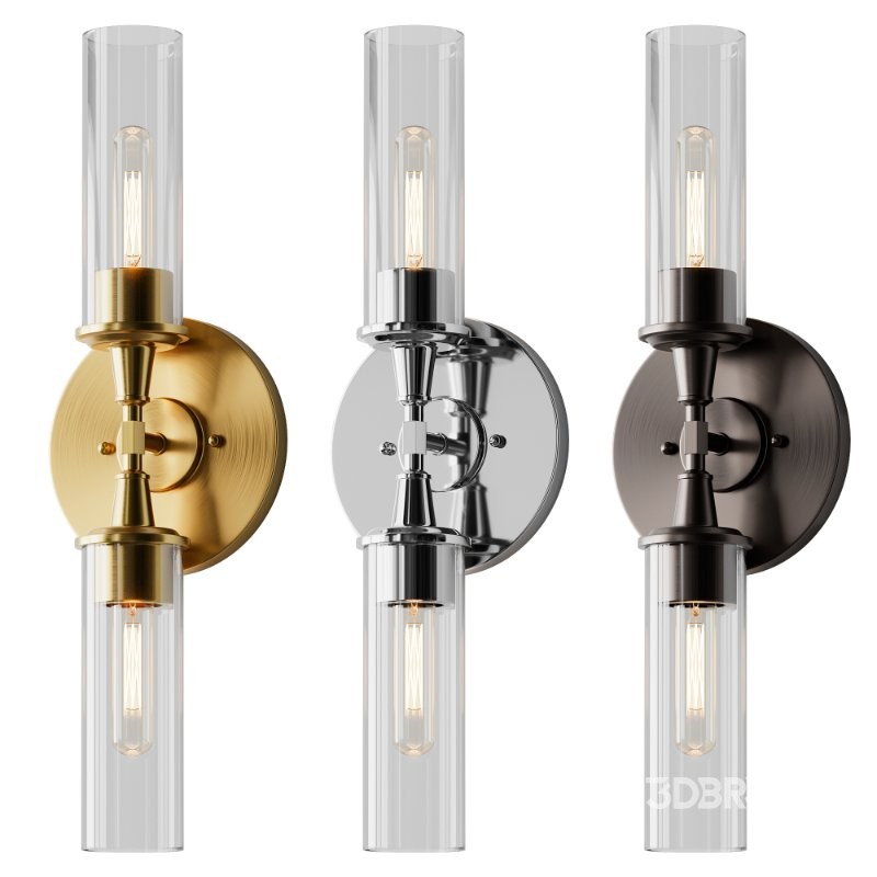 Double Bullet Glass Sconce Image 9