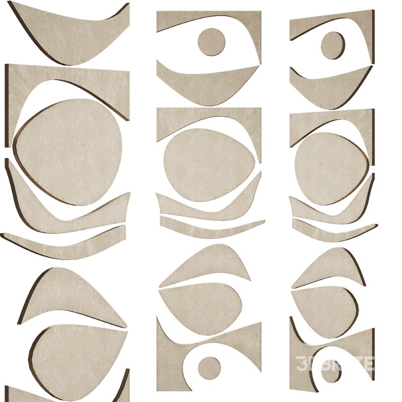 Decorative Panel 3D ART RELIEF 189 Image 1