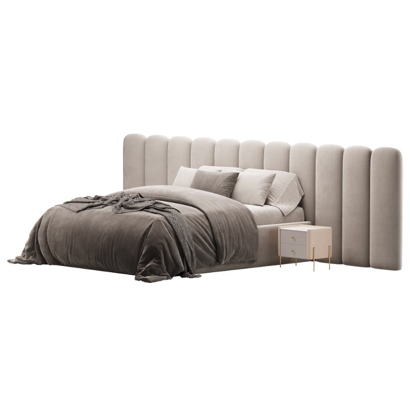 Palani Velvet Bed Image 4