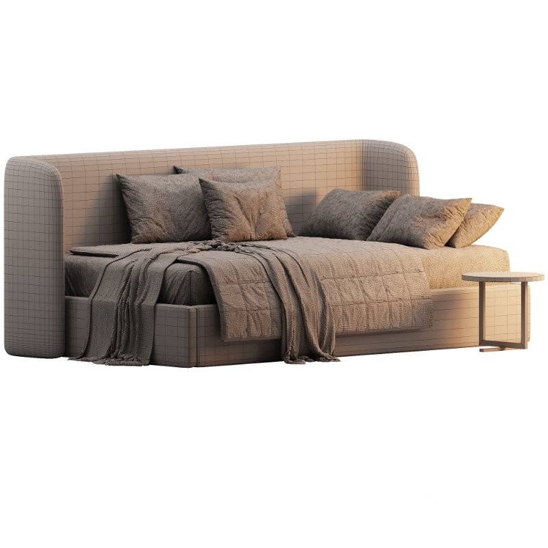 Milton 90 Velvet Silver Childrens Bed Image 2