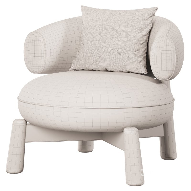 Baxter Leather armchair Image 7