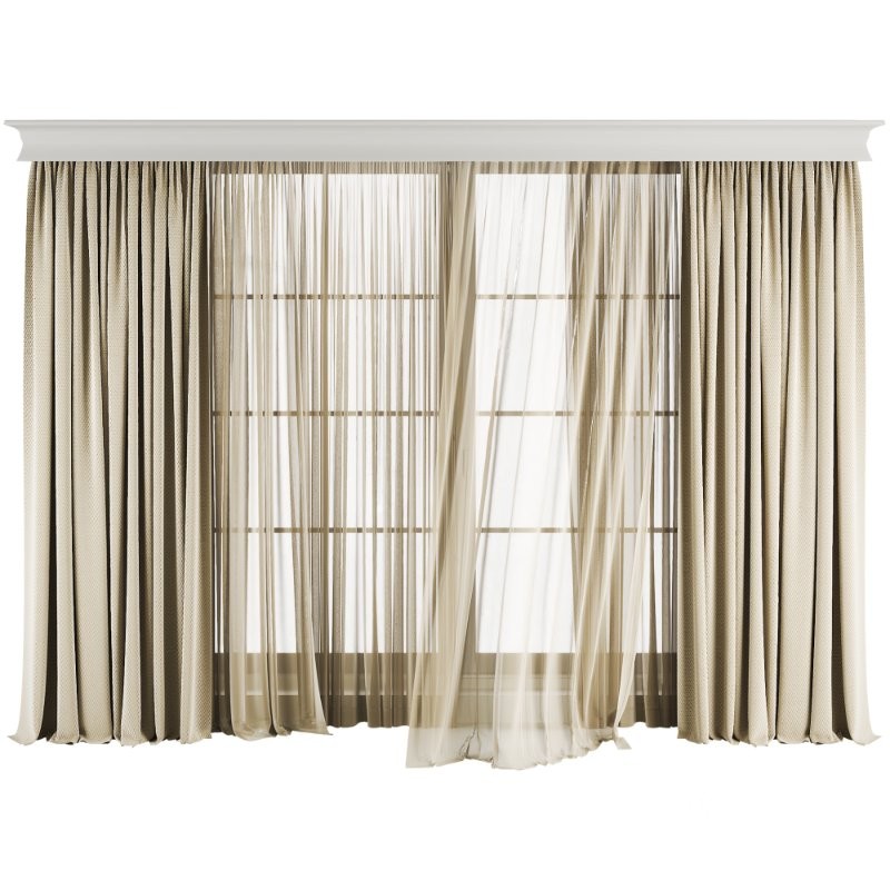Silk and Cotton Curtain Image 1