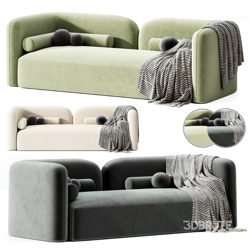 Straight sofa Stone Image 4