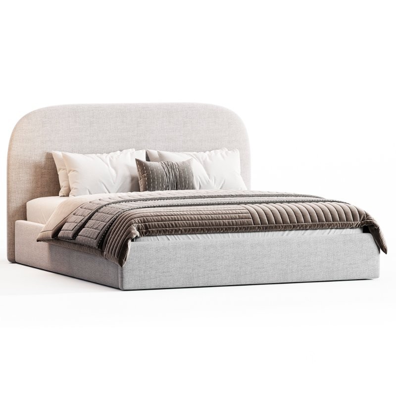 Bed Kevia 160 Soft Ginger Image 1