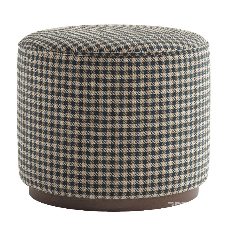 Sinclair Round Ottoman Image 5