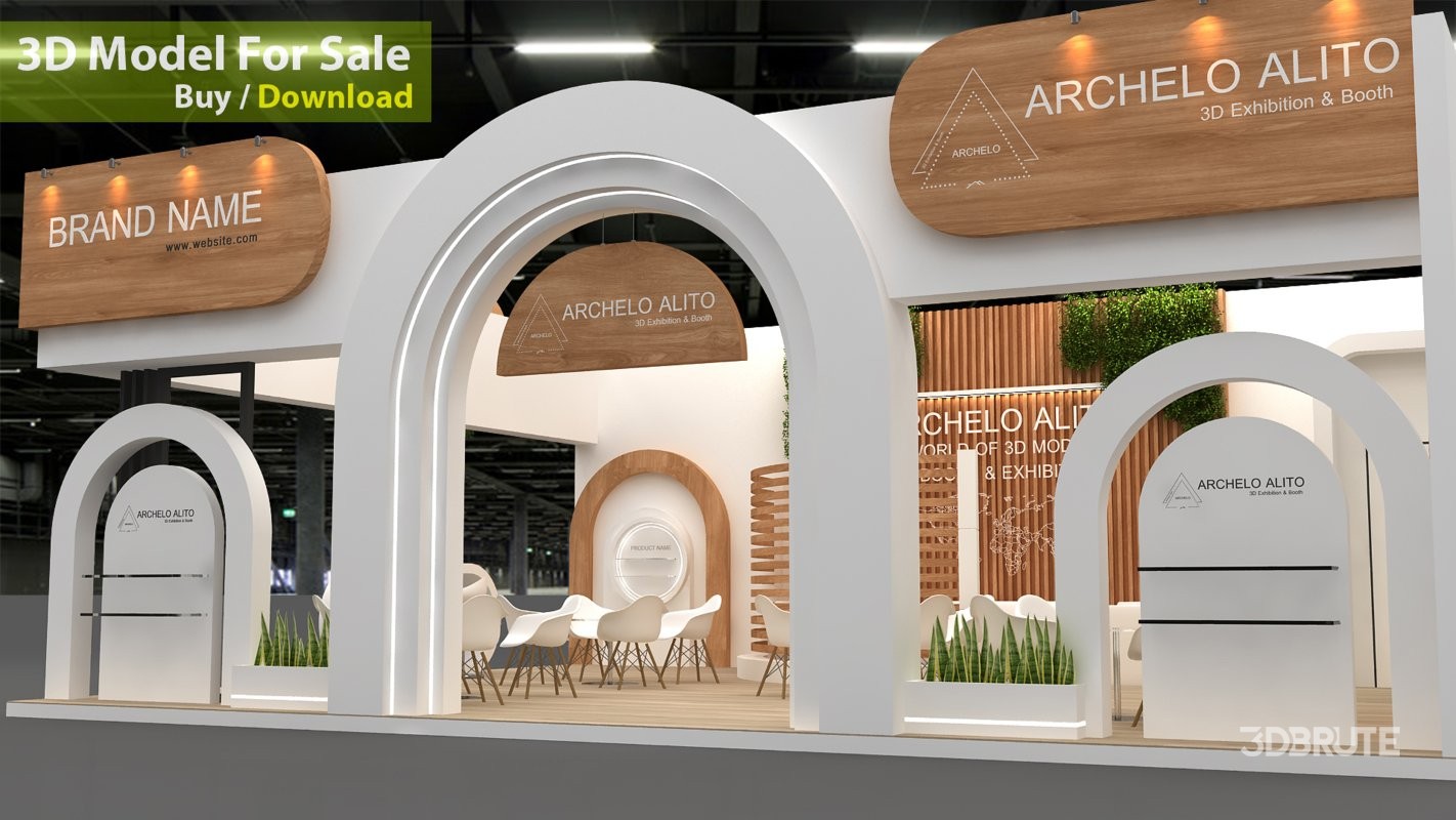 modern booth exhibition Image 3