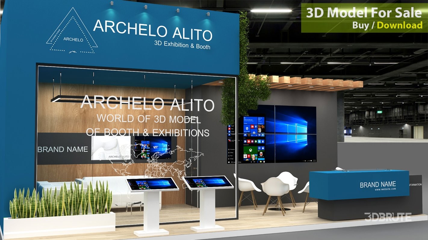stall exhibition 3d design Image 3