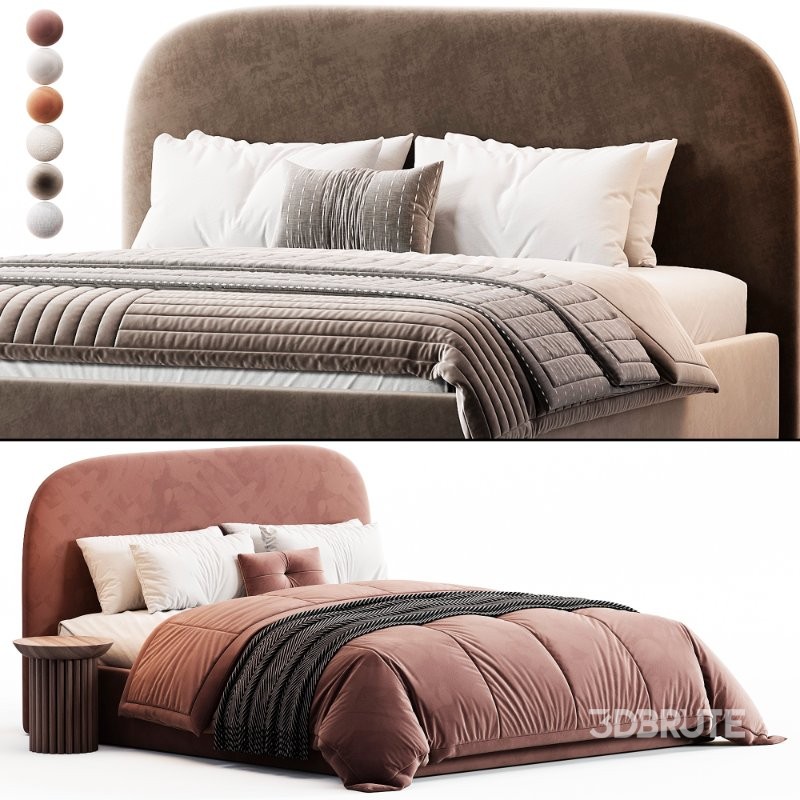 Bed Kevia 160 Soft Ginger Image 5