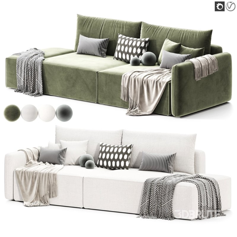 Corner sofa bed Portland 3 Image 1