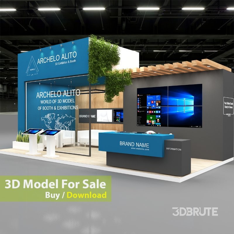 stall exhibition 3d design Image 1