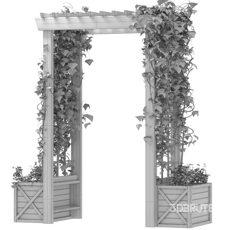 Wooden Garden Arbor Image 1