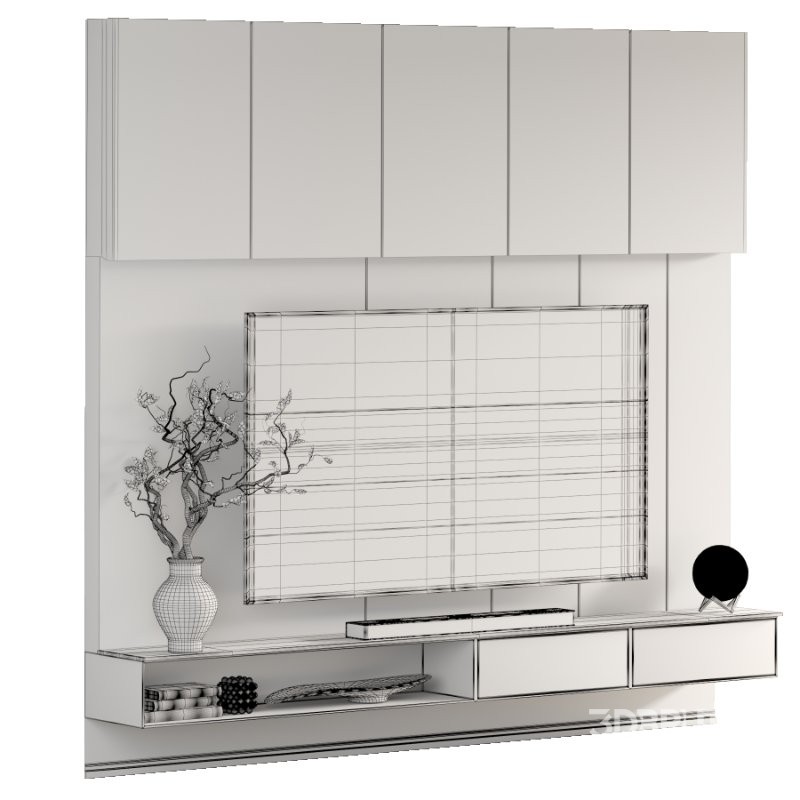 tv wall set 03 Image 3