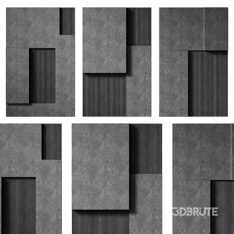 Decorative Panel 3D ART RELIEF 187 Image 1