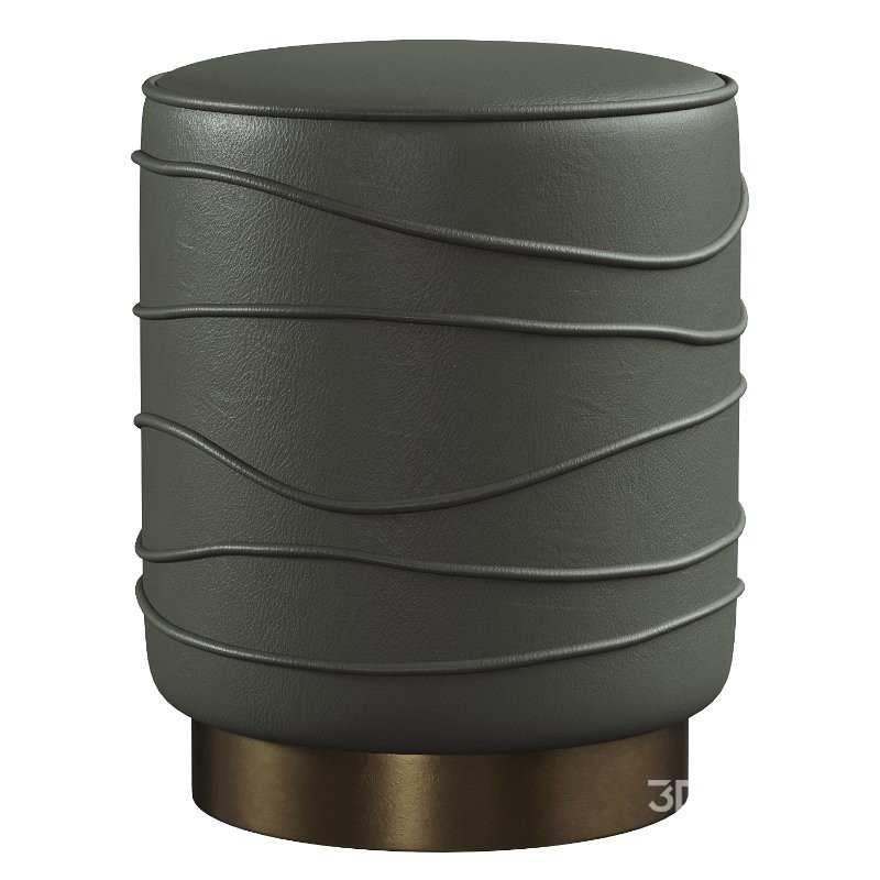 Nero Boucle Ottoman Image 7