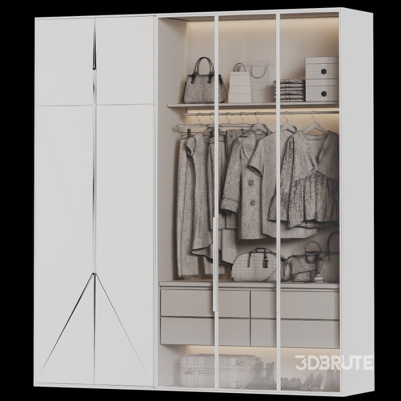 Contemporary Wardrobe Closet 08 Image 3