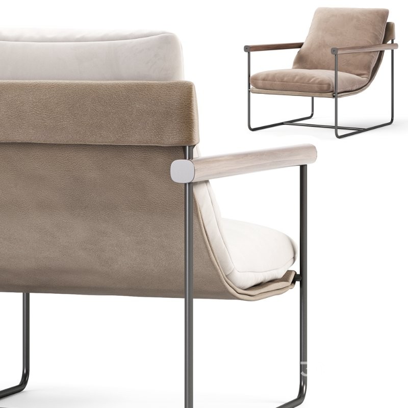 Khai Lounge Chair Tan Image 3