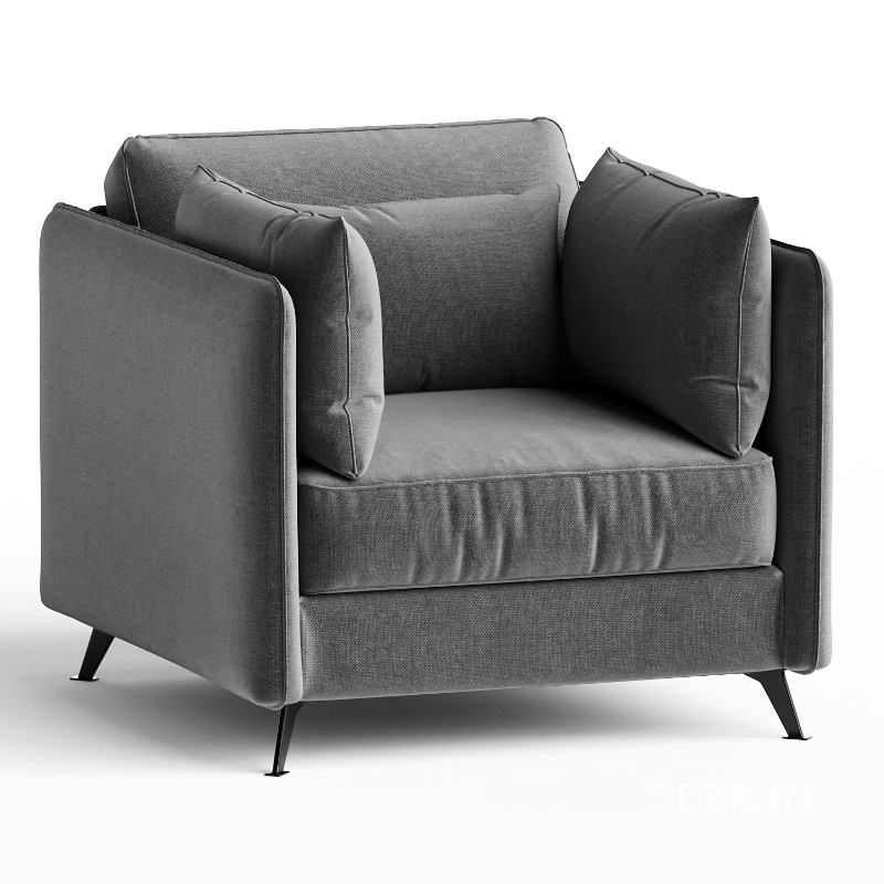 Sofia armchair, structural fabric Image 2