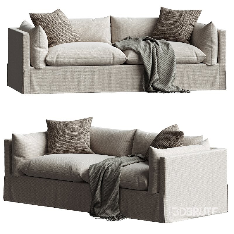 Four Hands Habitat Slipcovered Sofa Image 5
