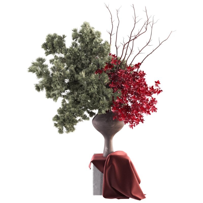 Crimson Accents Pine Vase 48 Image 2