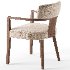 Lila Soft Beige Fabric Dining Chair - Thumbnail 6