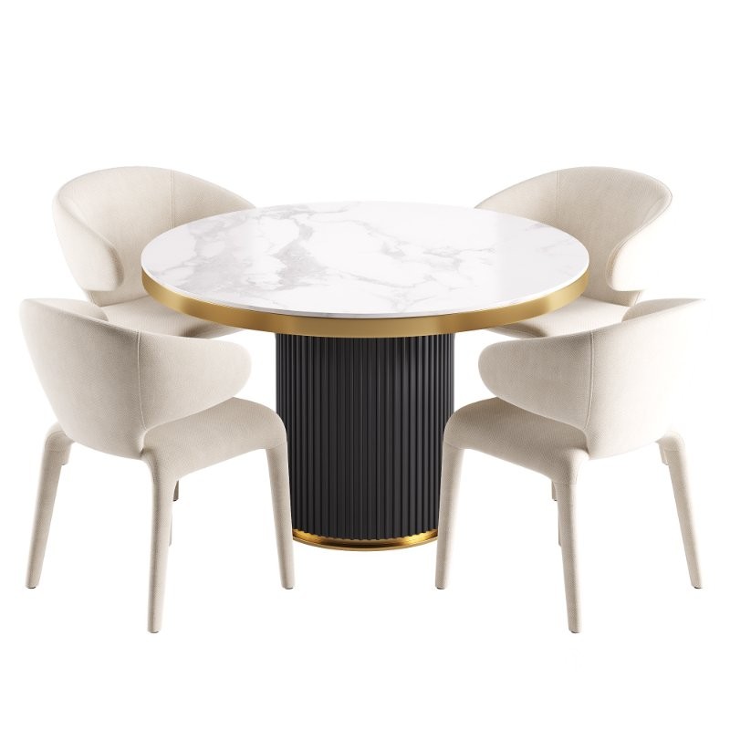 Debra Dining Chair and Archie Dining Table Image 4