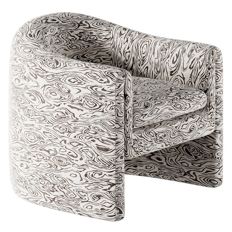 Willow Jacquard Sculptural Chair Image 2