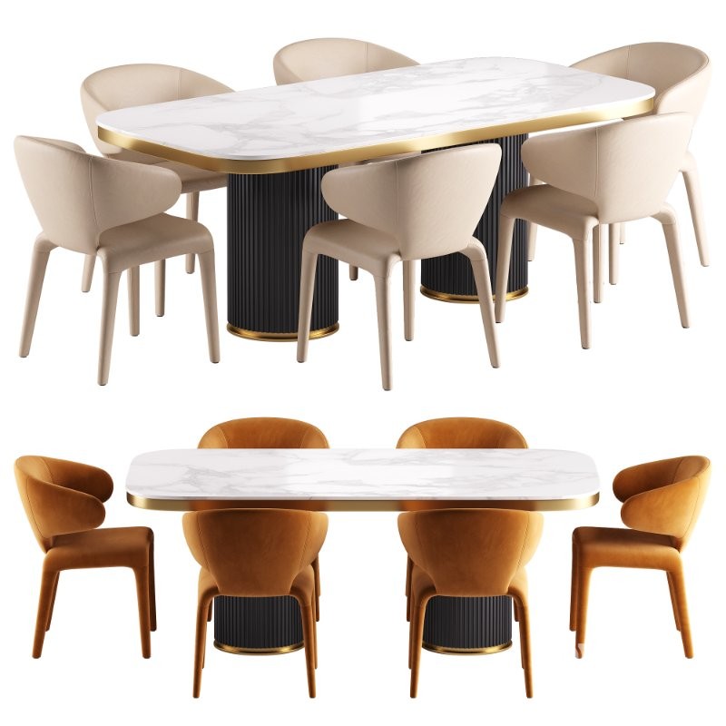 Debra Dining Chair and Archie Dining Table Image 5