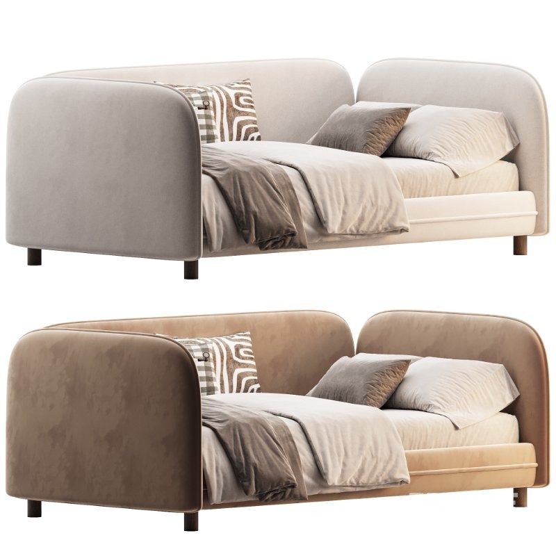 Childrens bed Debbie-1 80 Velvet Image 1