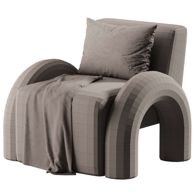 Chiyomi_Fabric_Upholstered_Modern_Boucle_Accent_Full_Assembled_Small Image 3