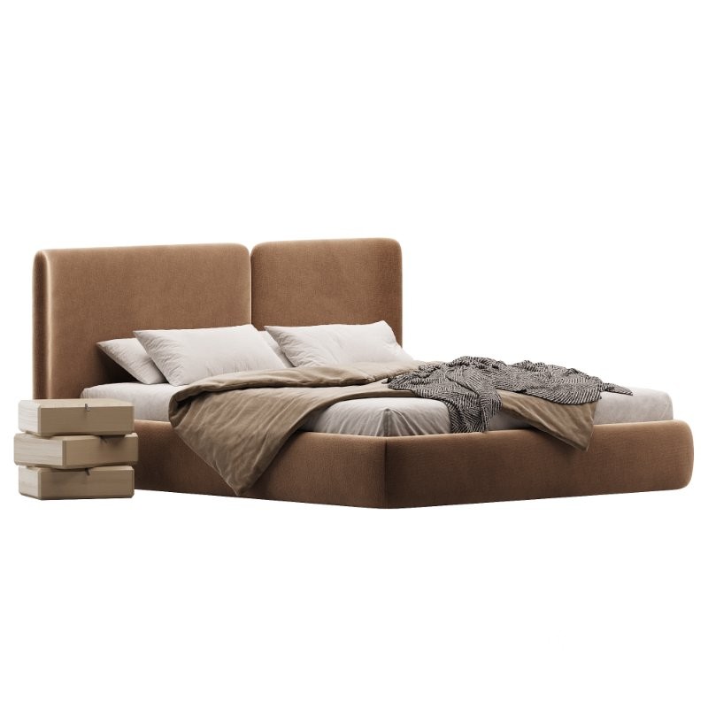 Lit coffre avec sommier relevable Molona Image 3