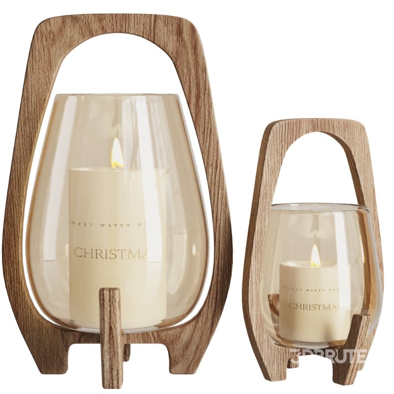 Wooden Candle Holder Image 1