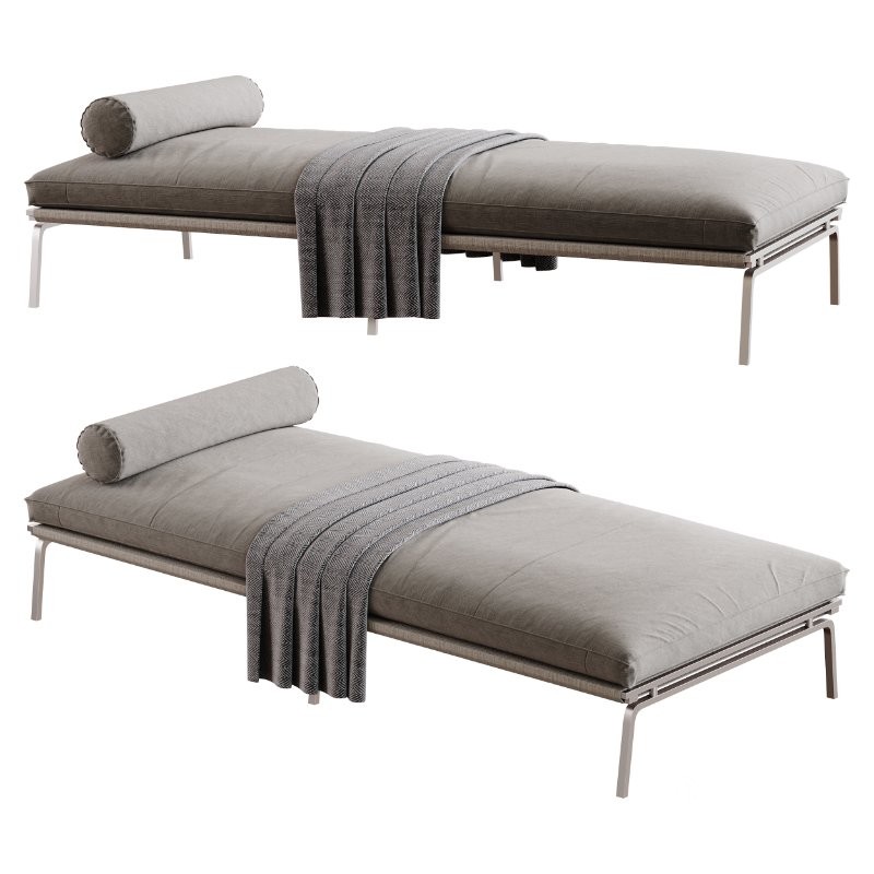 Upholstered Leather Day Bed Image 2