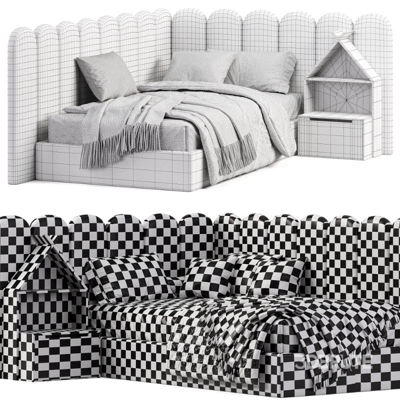 Corner bed Savoyardi kids Image 4