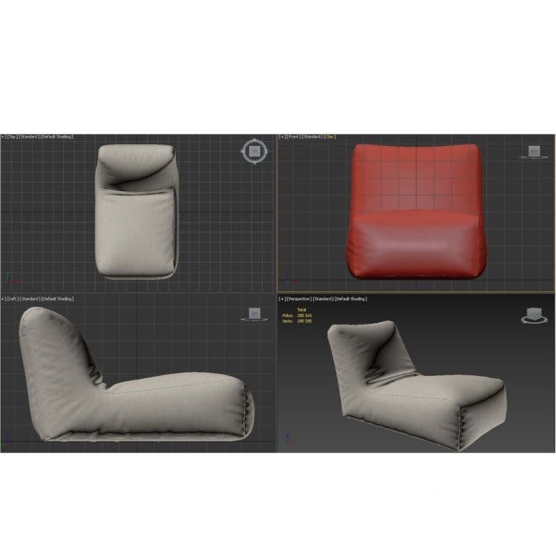 Bean bag Lounge Riviera Cacao Image 2