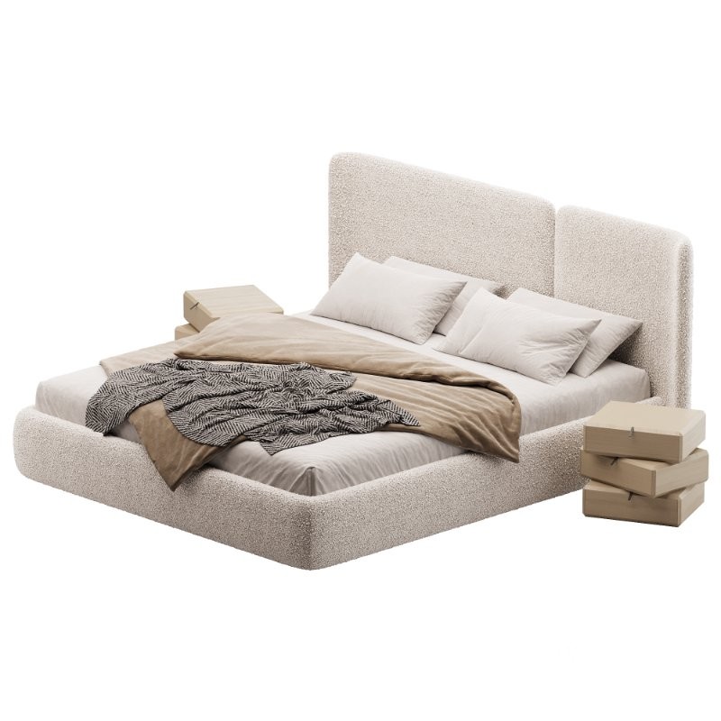 Lit coffre avec sommier relevable Molona Image 5