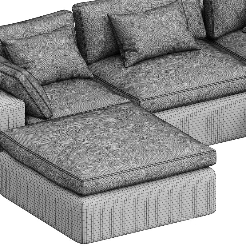 Dream Navy Sectional Sofa Combination 08 Image 3