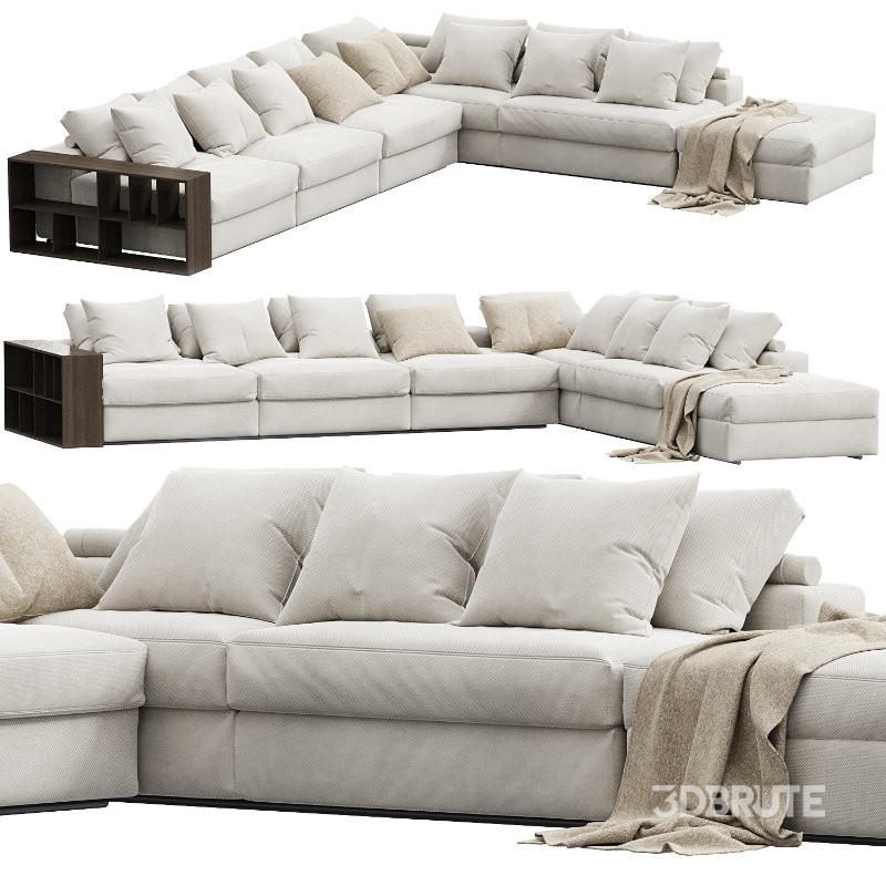 Groundpiece modular sofa by Flexform 11MXB Large Image 3