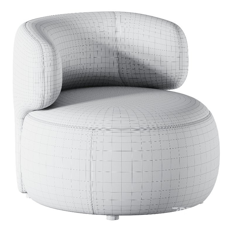 Brayden Stone Cream Woven Fabric Occasional Chair Image 3