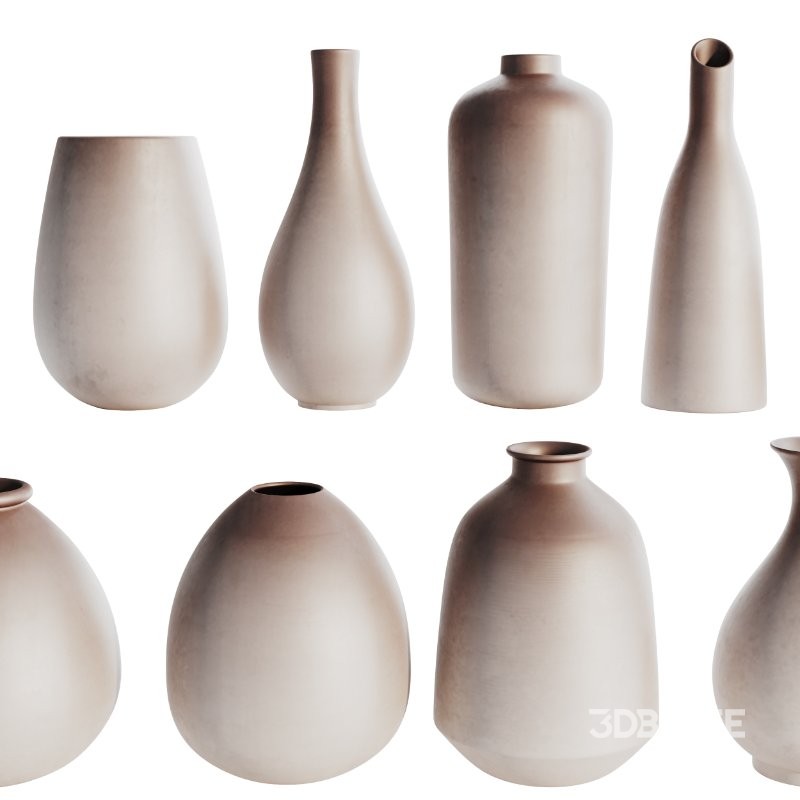 Vases Decor Set 04 Image 3