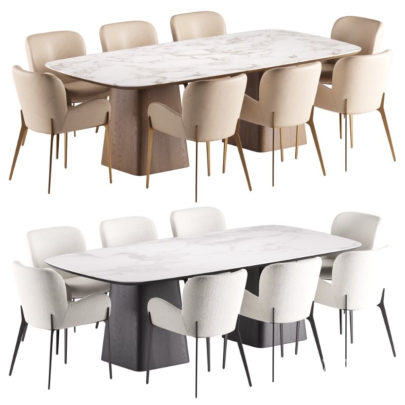 Milana Dining Chair and Dunstan Dining Table Image 5