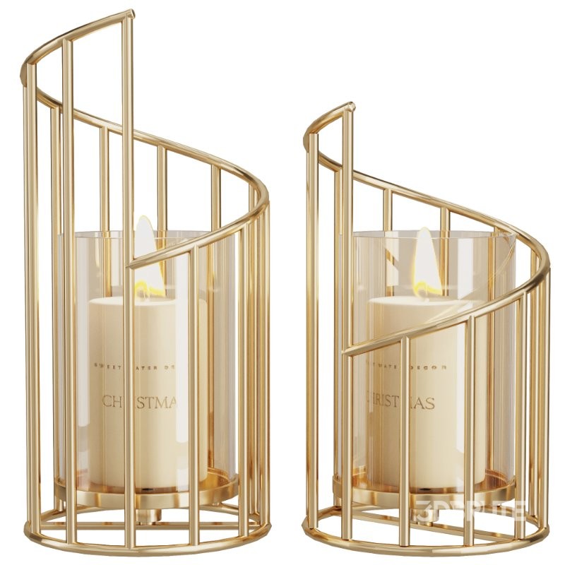 Metal Wire Candle Holder Image 1