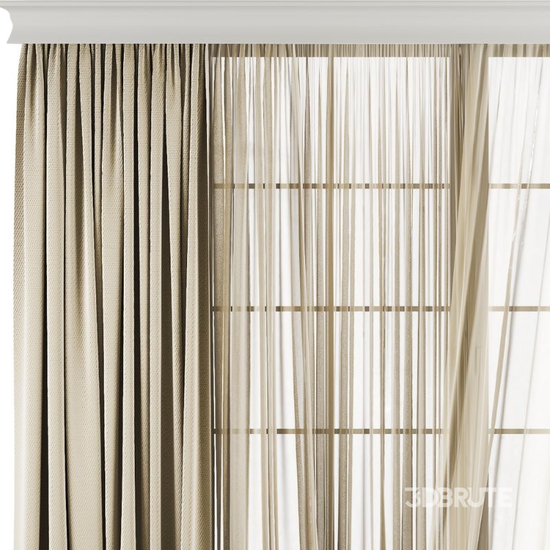 Silk and Cotton Curtain Image 4