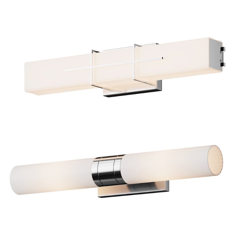 Cydney Vanity Light And Malika Opal Glass Bath Sconce Image 6