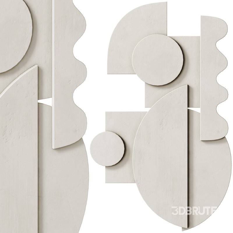 Decorative Panel 3D ART RELIEF 64 Image 1