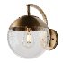 Mid-Century Clear Globe Sconce - Thumbnail 1