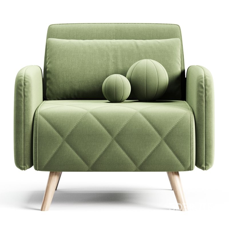 Fotoliu pat Kusken Velvet Yellow Image 4