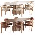 Palermo Fabric Dining Chair and Thorsten Dining Table - Thumbnail 9
