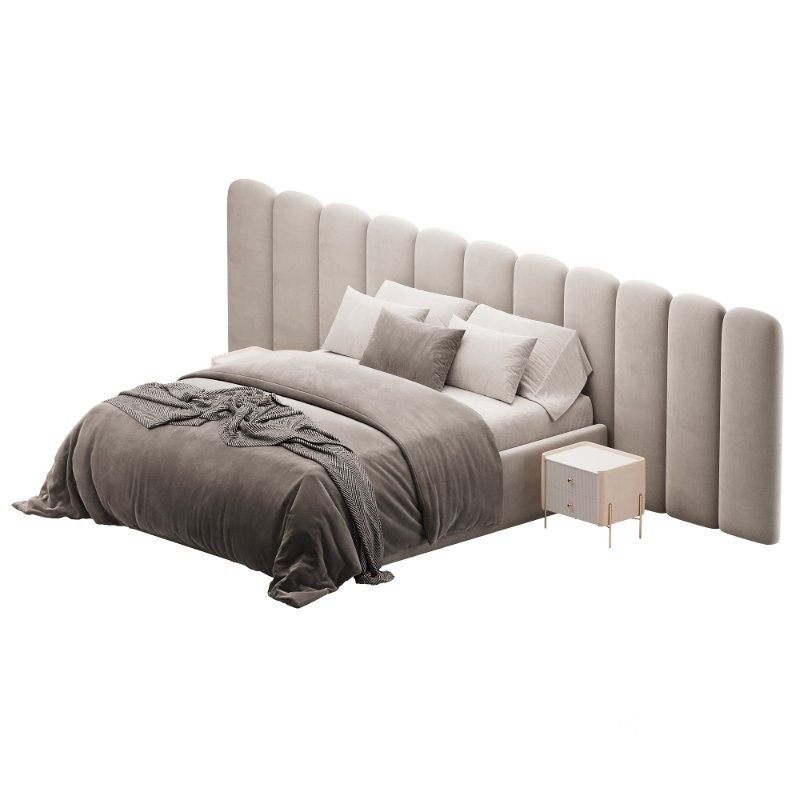 Palani Velvet Bed Image 5